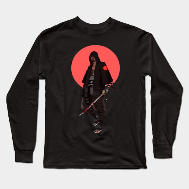 Samurai Long Sleeve T-Shirt by KUHANEY